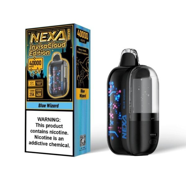 Blue Wizard NEXA Ultra 50000 InvisaCloud Disposable Vape - 5% Nic