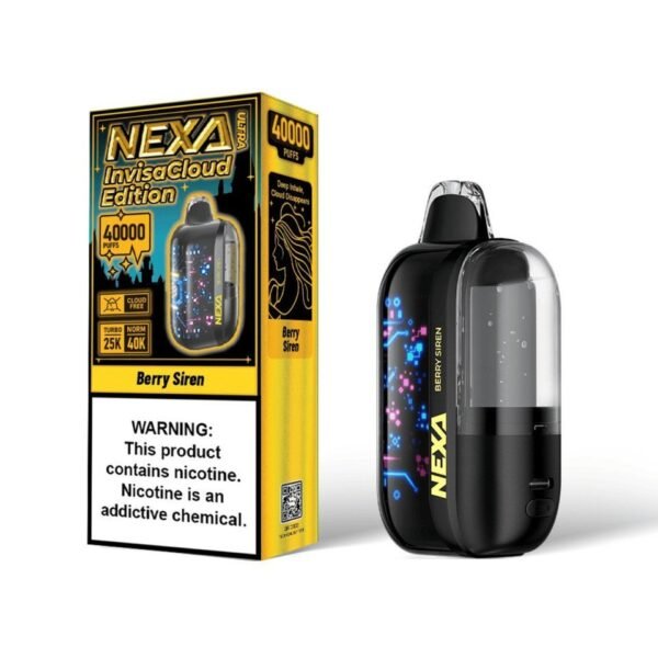 Berry Siren NEXA Ultra 50000 InvisaCloud Disposable Vape - 5% Nic