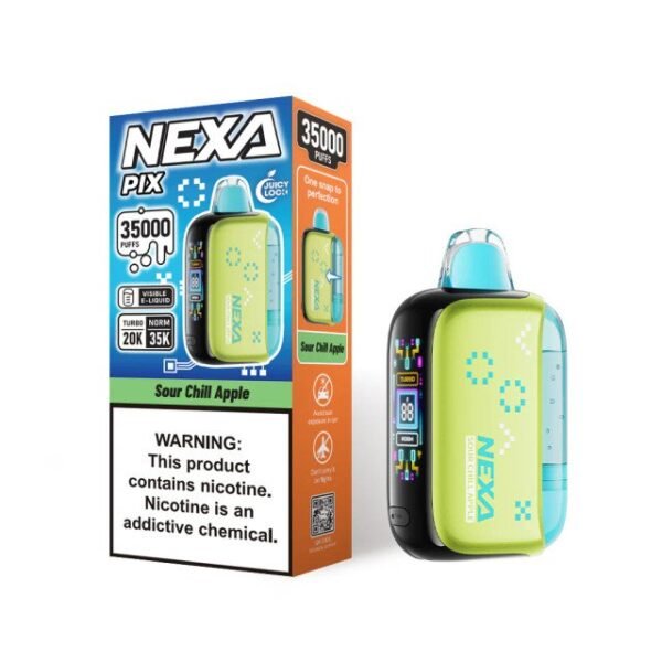 Sour Chill Apple Nexa Pix 35K Puffs Disposable Vape - 16mL