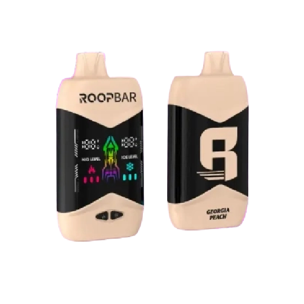 Georgia Peach RoopBar Nic+Ice Control 40K Puffs Disposable Vape 1 Georgia Peach RoopBar Nic+Ice Control